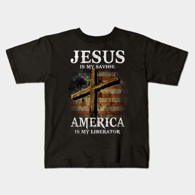 Jesus Is My Savior Kids T-Shirt by Nifty T Shirts